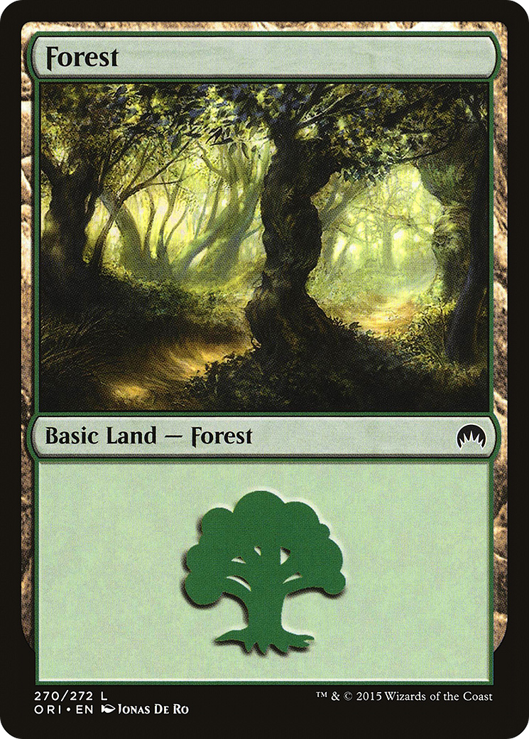 Forest (ORI-270) - Magic Origins Foil - Premium MTG Single from Wizards of the Coast - Just $0.25! Shop now at Game Crave Tournament Store