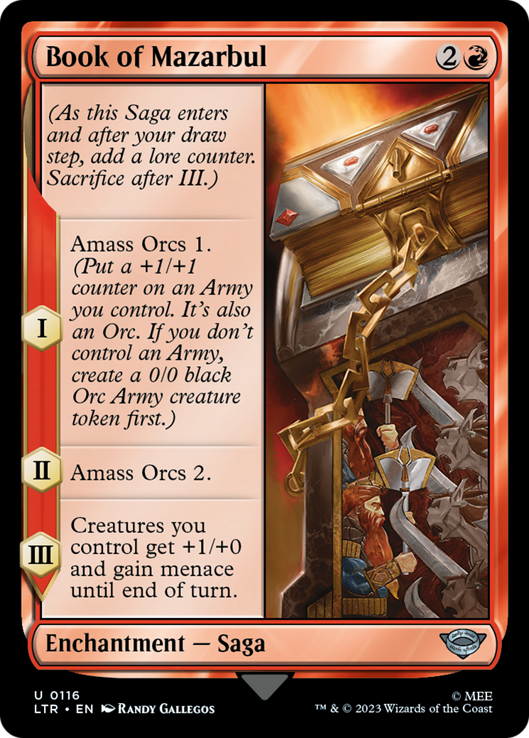 Book of Mazarbul (LTR-116) - The Lord of the Rings: Tales of Middle-earth - Premium MTG Single from Wizards of the Coast - Just $0.08! Shop now at Game Crave Tournament Store