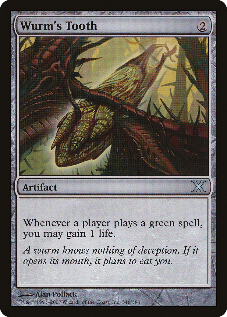 Wurm's Tooth (10E-346) - Tenth Edition - Premium MTG Single from Wizards of the Coast - Just $0.26! Shop now at Game Crave Tournament Store