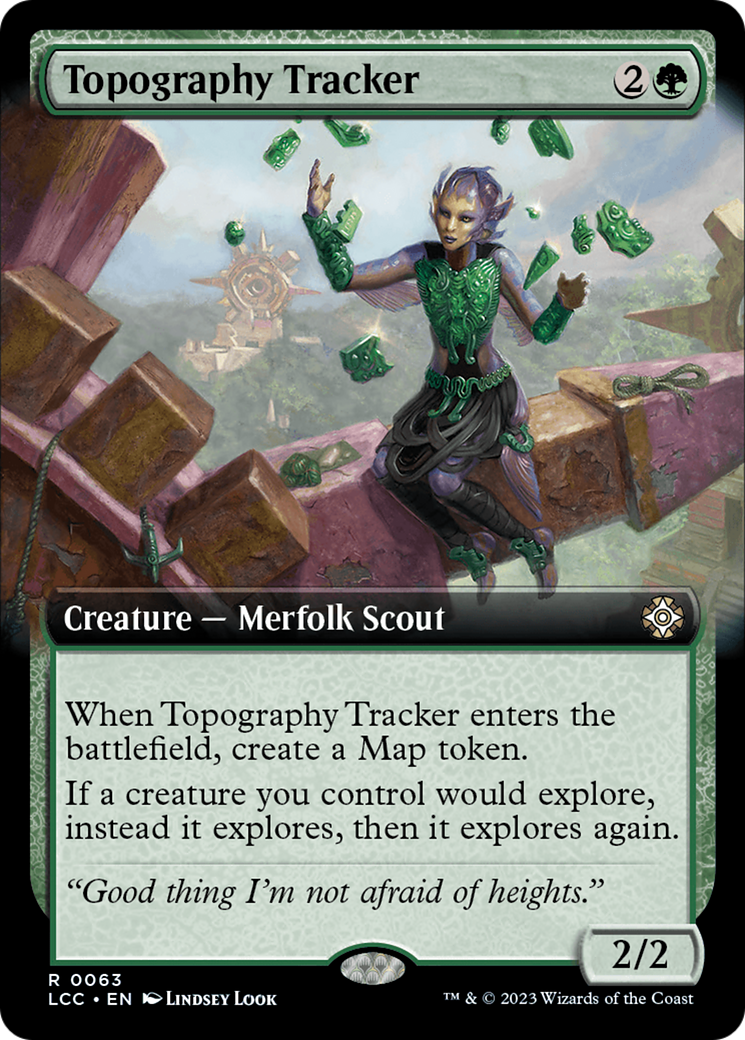 Topography Tracker (LCC-063) - The Lost Caverns of Ixalan Commander: (Extended Art) Foil - Premium MTG Single from Wizards of the Coast - Just $0.08! Shop now at Game Crave Tournament Store