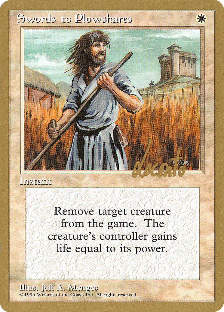 Swords to Plowshares (PTC-ML52) - Pro Tour Collector Set - Premium MTG Single from Wizards of the Coast - Just $0.75! Shop now at Game Crave Tournament Store
