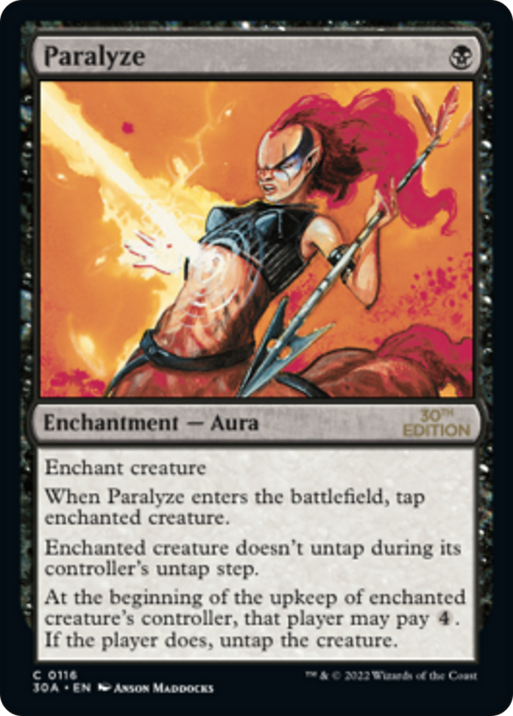 Paralyze (30A-116) - 30th Anniversary Edition - Premium MTG Single from Wizards of the Coast - Just $0.22! Shop now at Game Crave Tournament Store