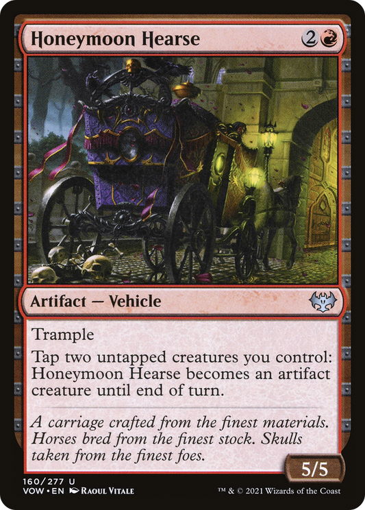 Honeymoon Hearse (VOW-160) - Innistrad: Crimson Vow - Premium MTG Single from Wizards of the Coast - Just $0.08! Shop now at Game Crave Tournament Store