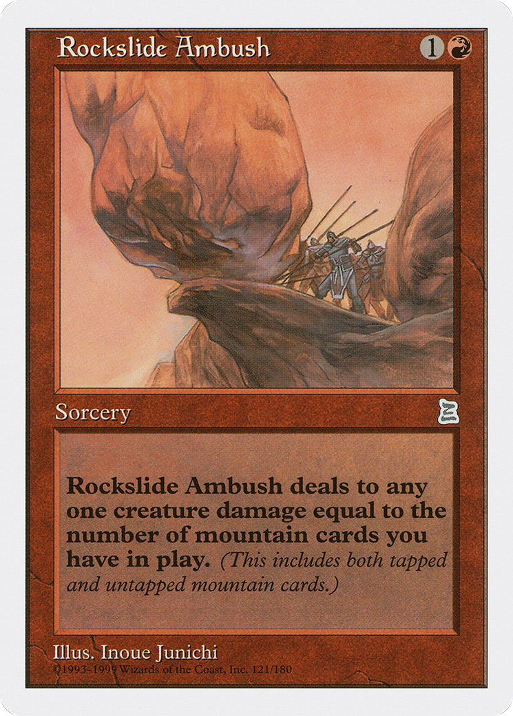 Rockslide Ambush (PTK-121) - Portal Three Kingdoms - Premium MTG Single from Wizards of the Coast - Just $28.06! Shop now at Game Crave Tournament Store