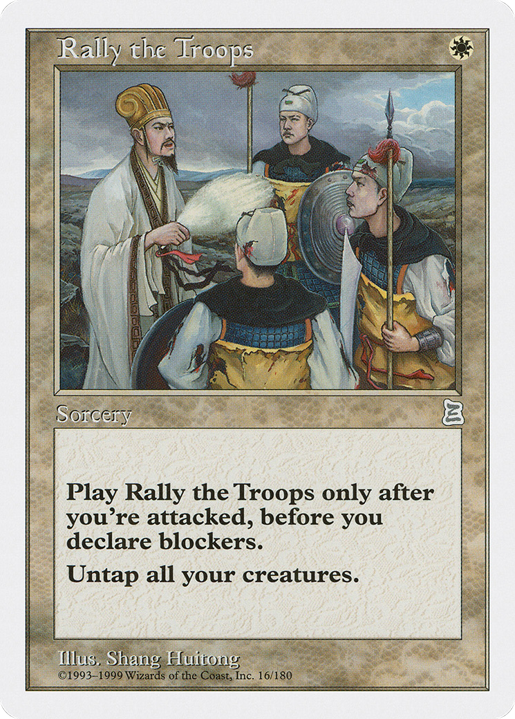Rally the Troops (PTK-016) - Portal Three Kingdoms - Premium MTG Single from Wizards of the Coast - Just $5.39! Shop now at Game Crave Tournament Store