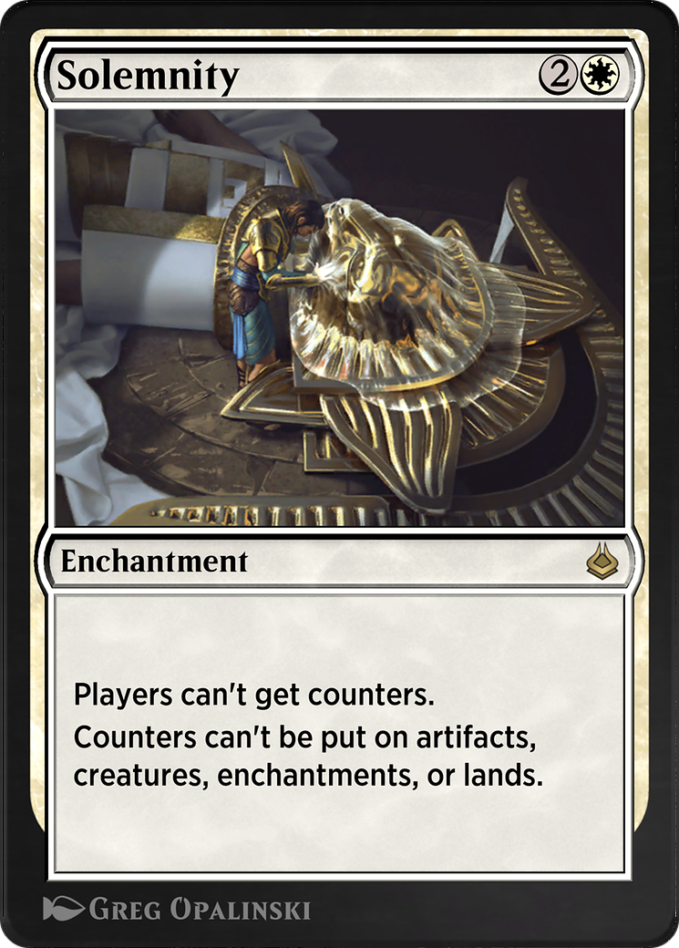 Solemnity (AKR-035) - Amonkhet Remastered - Premium MTG Single from Wizards of the Coast - Just $0! Shop now at Game Crave Tournament Store