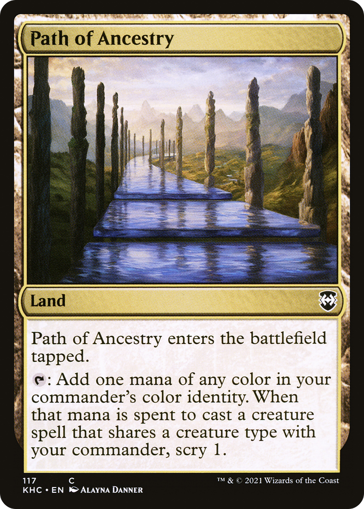 Path of Ancestry (KHC-117) - Kaldheim Commander - Premium MTG Single from Wizards of the Coast - Just $0.08! Shop now at Game Crave Tournament Store