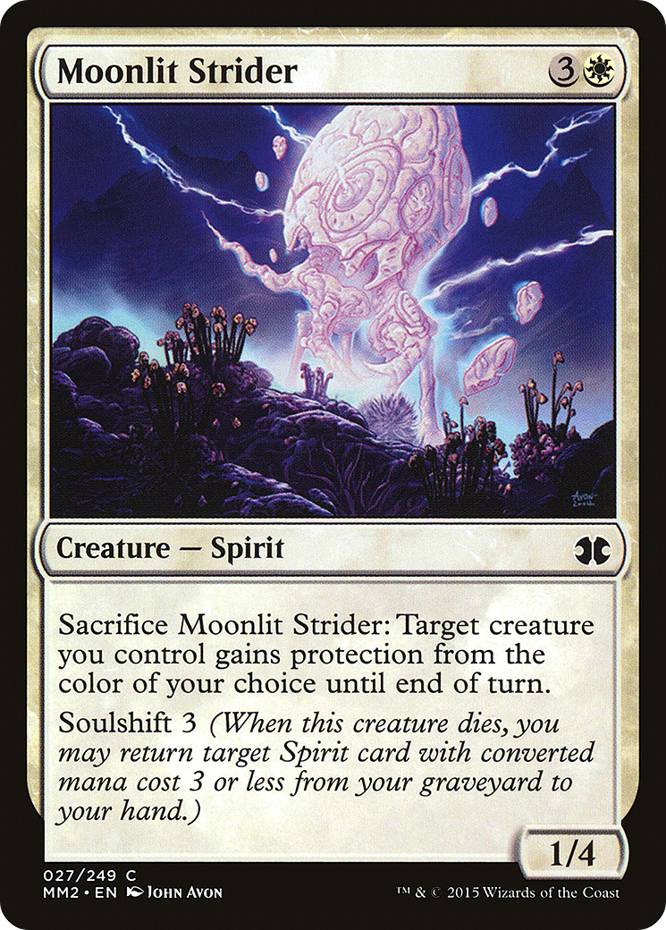 Moonlit Strider (MM2-027) - Modern Masters 2015 Foil - Premium MTG Single from Wizards of the Coast - Just $0.08! Shop now at Game Crave Tournament Store