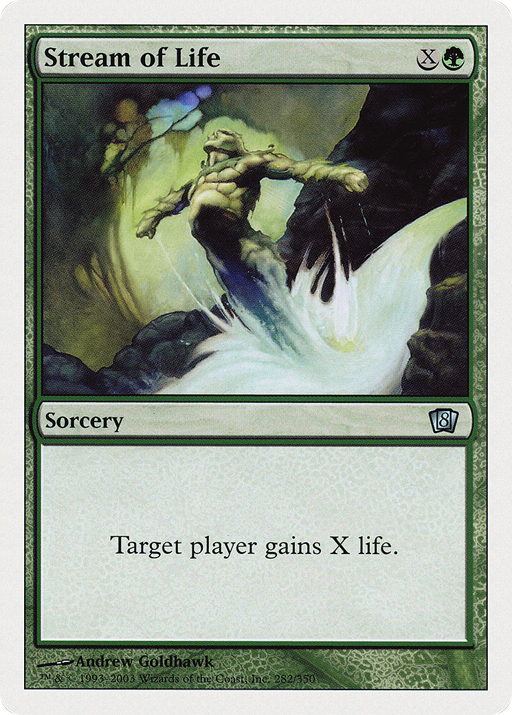 Stream of Life (8ED-282) - Eighth Edition - Premium MTG Single from Wizards of the Coast - Just $0.08! Shop now at Game Crave Tournament Store