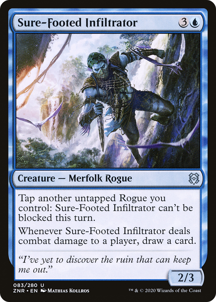 Sure-Footed Infiltrator (ZNR-083) - Zendikar Rising Foil - Premium MTG Single from Wizards of the Coast - Just $0.08! Shop now at Game Crave Tournament Store