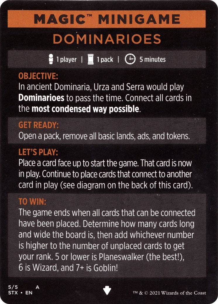 Dominarioes // Dominarioes (cont'd) (MSTX-005) - Strixhaven: School of Mages Minigames Foil - Premium MTG Single from Wizards of the Coast - Just $0! Shop now at Game Crave Tournament Store