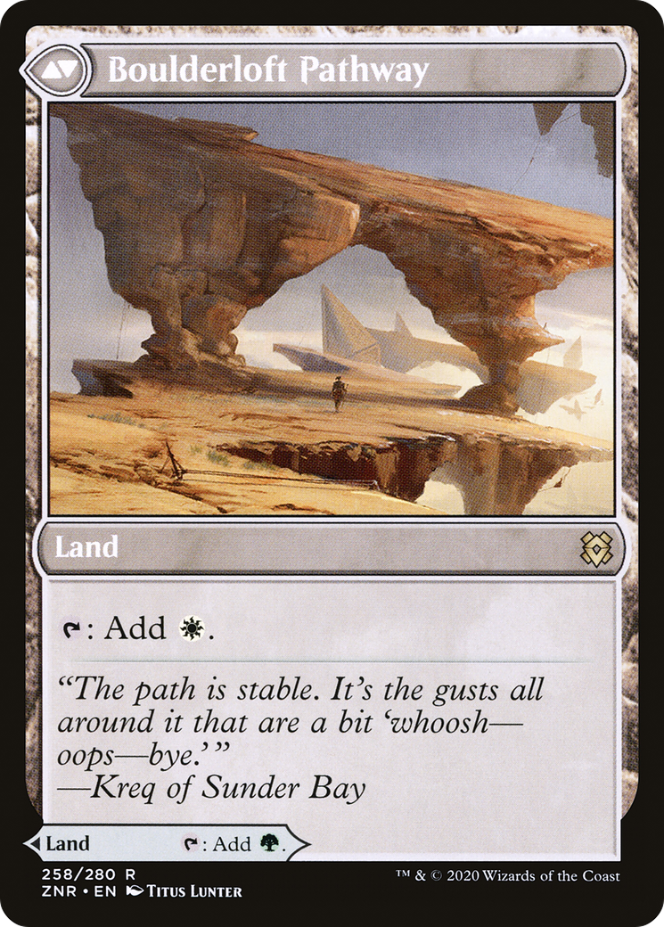 Branchloft Pathway // Boulderloft Pathway (ZNR-258) - Zendikar Rising Foil - Premium MTG Single from Wizards of the Coast - Just $2.06! Shop now at Game Crave Tournament Store