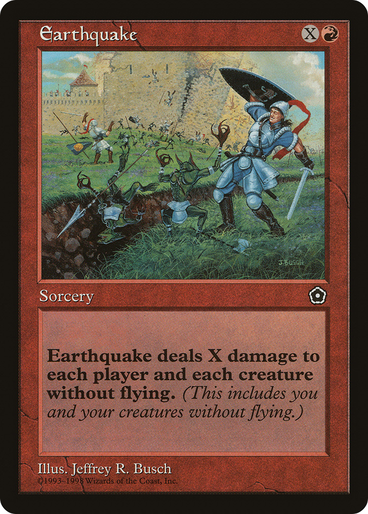 Earthquake (P02-094) - Portal Second Age - Premium MTG Single from Wizards of the Coast - Just $10.38! Shop now at Game Crave Tournament Store