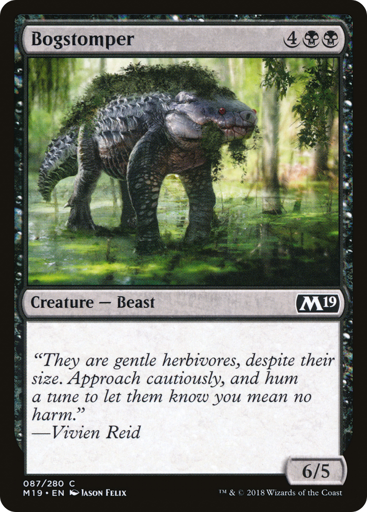 Bogstomper (M19-087) - Core Set 2019 Foil - Premium MTG Single from Wizards of the Coast - Just $0.25! Shop now at Game Crave Tournament Store