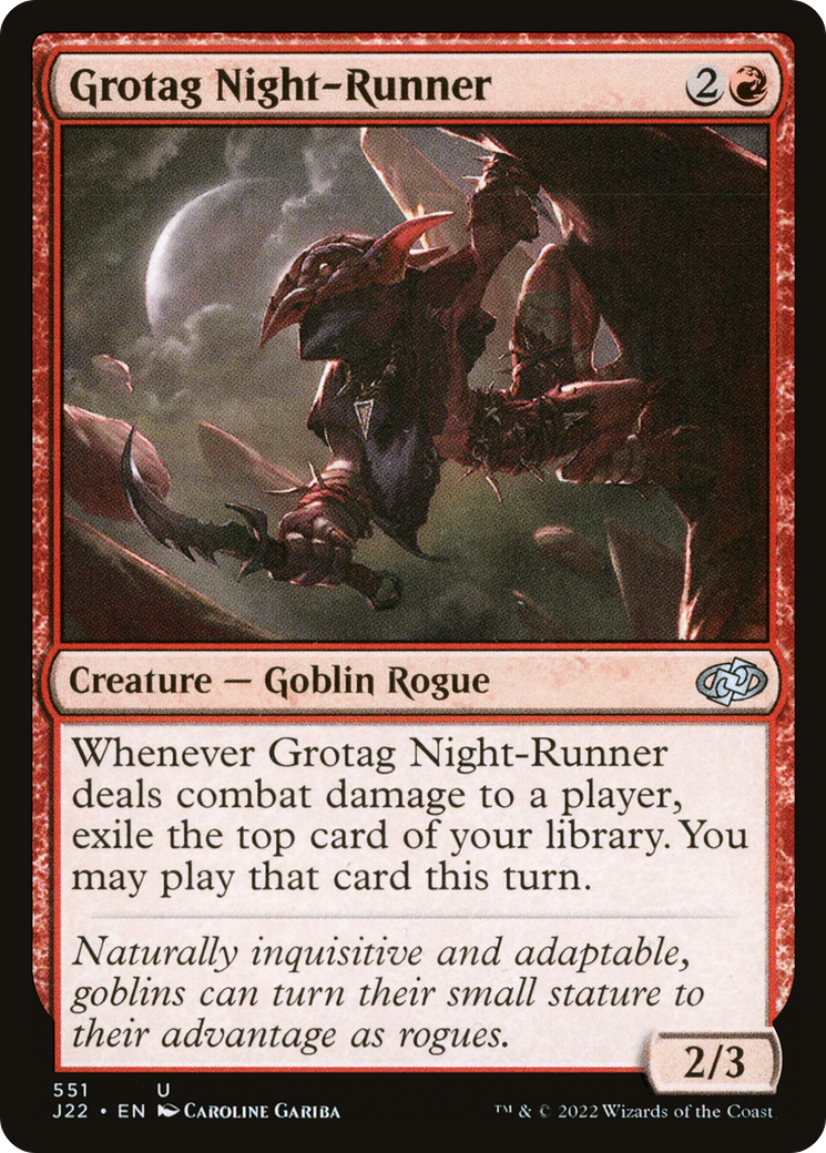 Grotag Night-Runner (J22-551) - Jumpstart 2022 - Premium MTG Single from Wizards of the Coast - Just $0.08! Shop now at Game Crave Tournament Store