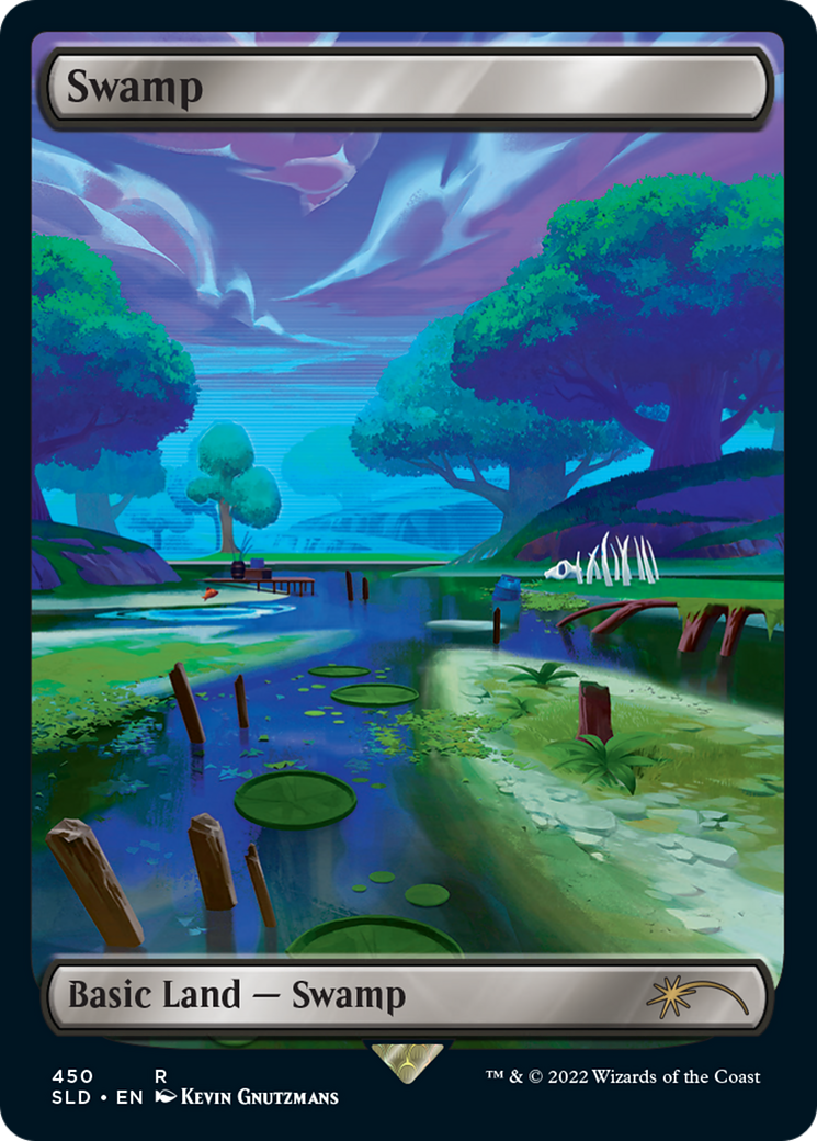 Swamp (SLD-450) - Secret Lair Drop - Premium MTG Single from Wizards of the Coast - Just $1.27! Shop now at Game Crave Tournament Store