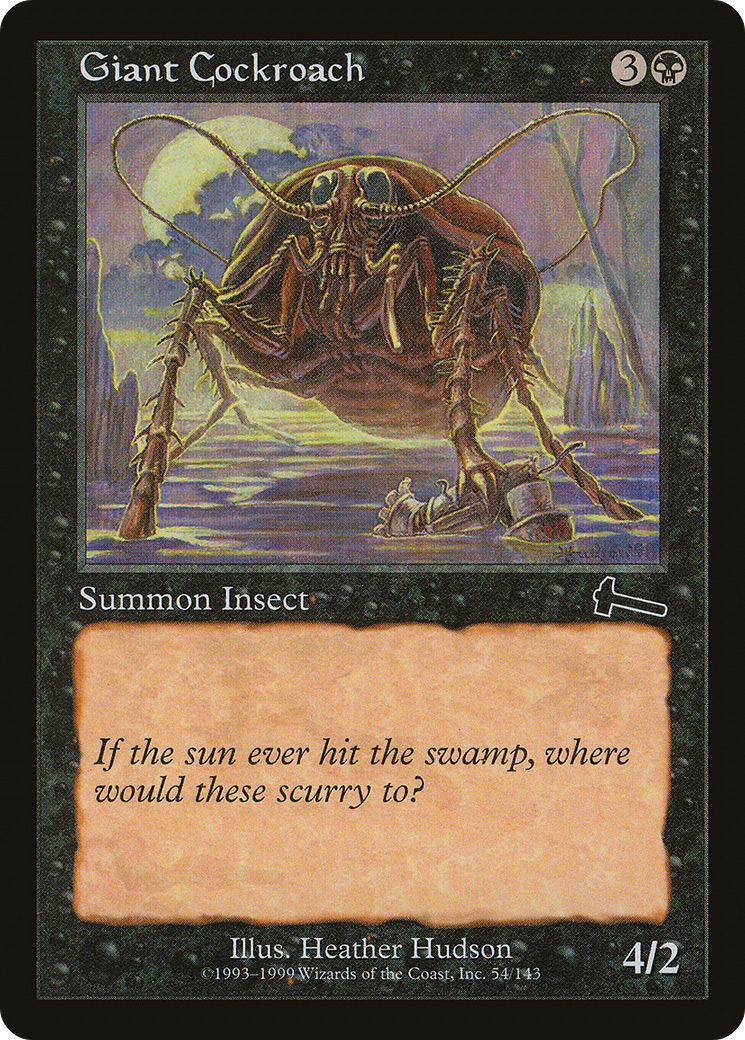 Giant Cockroach (ULG-054) - Urza's Legacy Foil - Premium MTG Single from Wizards of the Coast - Just $0.92! Shop now at Game Crave Tournament Store