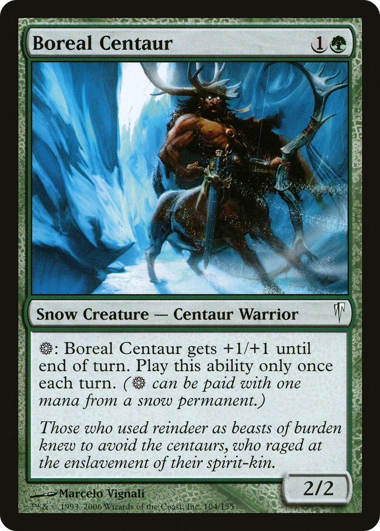 Boreal Centaur (CSP-104) - Coldsnap Foil - Premium MTG Single from Wizards of the Coast - Just $0.25! Shop now at Game Crave Tournament Store