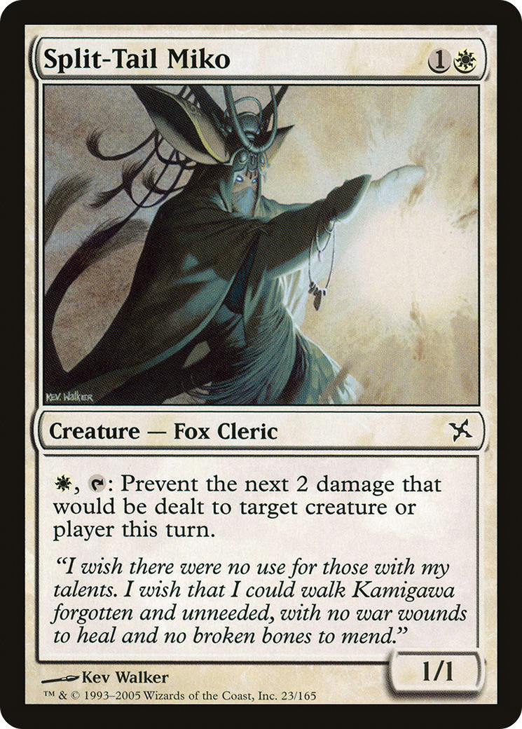 Split-Tail Miko (BOK-023) - Betrayers of Kamigawa Foil - Premium MTG Single from Wizards of the Coast - Just $0.28! Shop now at Game Crave Tournament Store