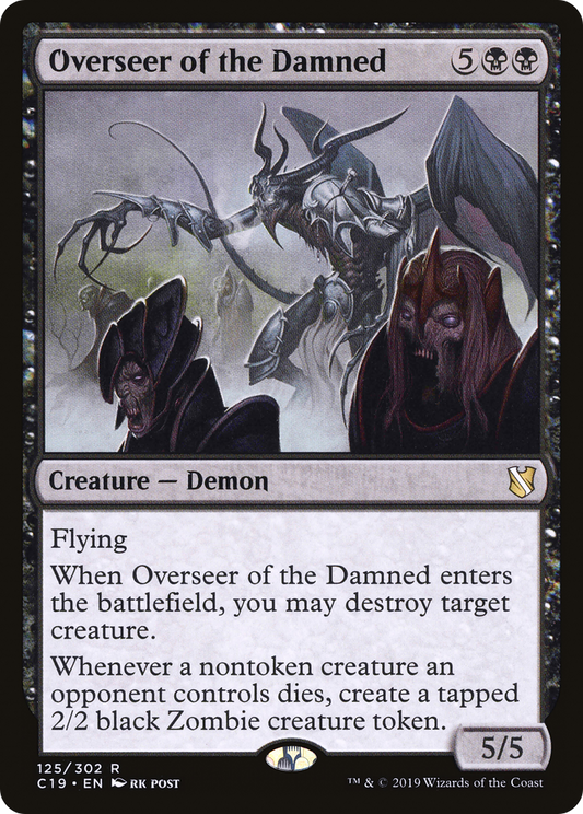 Overseer of the Damned (C19-125) - Commander 2019 - Premium MTG Single from Wizards of the Coast - Just $0.26! Shop now at Game Crave Tournament Store