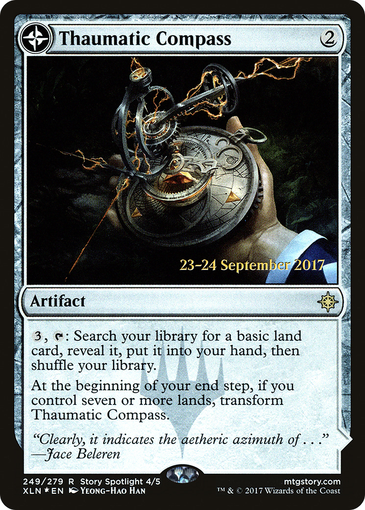 Thaumatic Compass // Spires of Orazca (PXLN-249S) - Ixalan Promos: (compasslanddfc) Foil - Premium MTG Single from Wizards of the Coast - Just $1.06! Shop now at Game Crave Tournament Store