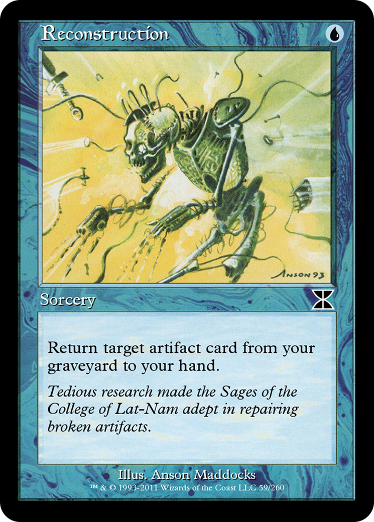 Reconstruction (ME4-059) - Masters Edition IV - Premium MTG Single from Wizards of the Coast - Just $0! Shop now at Game Crave Tournament Store