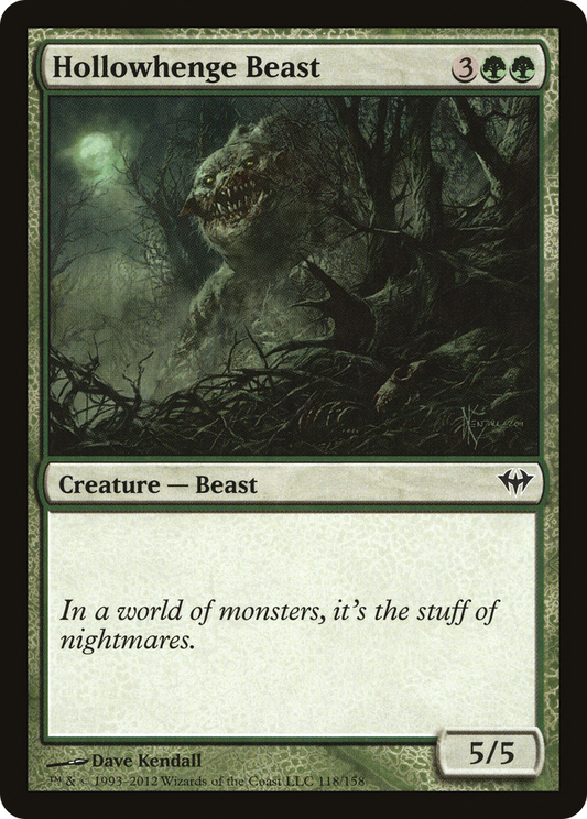 Hollowhenge Beast (DKA-118) - Dark Ascension - Premium MTG Single from Wizards of the Coast - Just $0.25! Shop now at Game Crave Tournament Store