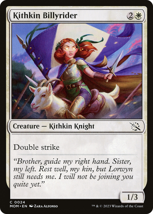 Kithkin Billyrider (MOM-024) - March of the Machine - Premium MTG Single from Wizards of the Coast - Just $0.25! Shop now at Game Crave Tournament Store