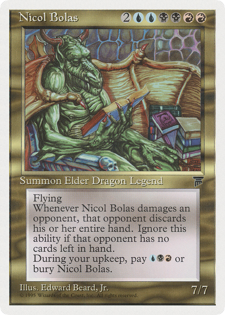 Nicol Bolas (CHR-081) - Chronicles - Premium MTG Single from Wizards of the Coast - Just $0.35! Shop now at Game Crave Tournament Store