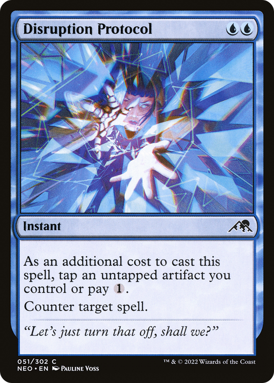 Disruption Protocol (NEO-051) - Kamigawa: Neon Dynasty - Premium MTG Single from Wizards of the Coast - Just $0.08! Shop now at Game Crave Tournament Store