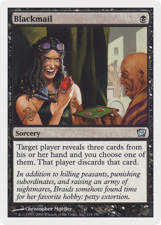 Blackmail (9ED-115) - Ninth Edition - Premium MTG Single from Wizards of the Coast - Just $0.25! Shop now at Game Crave Tournament Store