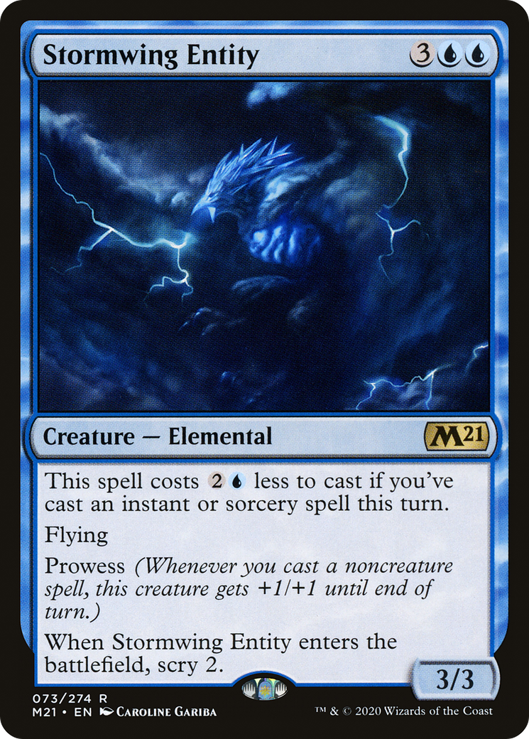Stormwing Entity (M21-073) - Core Set 2021 Foil - Premium MTG Single from Wizards of the Coast - Just $0.13! Shop now at Game Crave Tournament Store