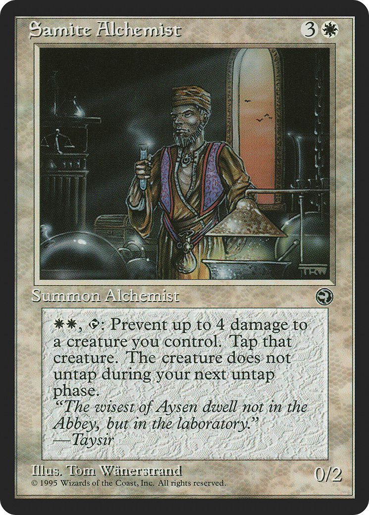 Samite Alchemist (HML-13B) - Homelands - Premium MTG Single from Wizards of the Coast - Just $0.08! Shop now at Game Crave Tournament Store
