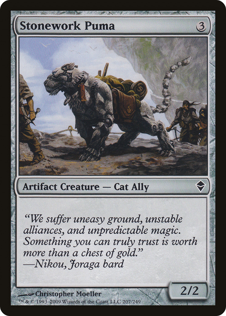 Stonework Puma (ZEN-207) - Zendikar Foil - Premium MTG Single from Wizards of the Coast - Just $0.08! Shop now at Game Crave Tournament Store