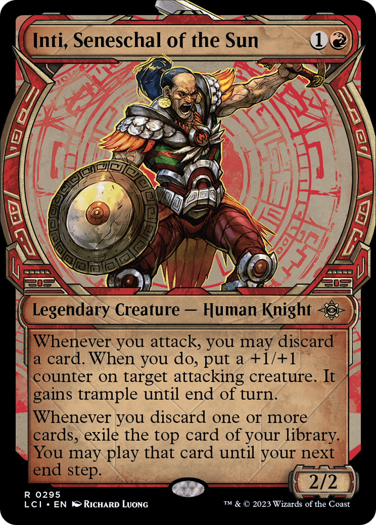 Inti, Seneschal of the Sun (LCI-295) - The Lost Caverns of Ixalan: (Showcase) Foil - Premium MTG Single from Wizards of the Coast - Just $1.53! Shop now at Game Crave Tournament Store