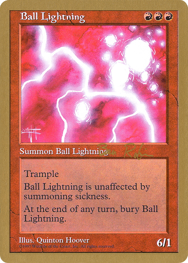 Ball Lightning (WC98-BR210) - World Championship Decks 1998 - Premium MTG Single from Wizards of the Coast - Just $0.47! Shop now at Game Crave Tournament Store