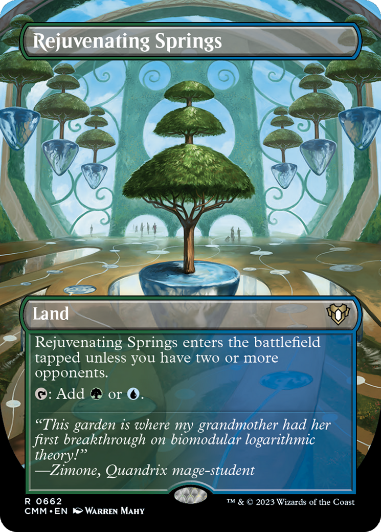 Rejuvenating Springs (CMM-662) - Commander Masters (Borderless) Foil - Premium MTG Single from Wizards of the Coast - Just $8.73! Shop now at Game Crave Tournament Store