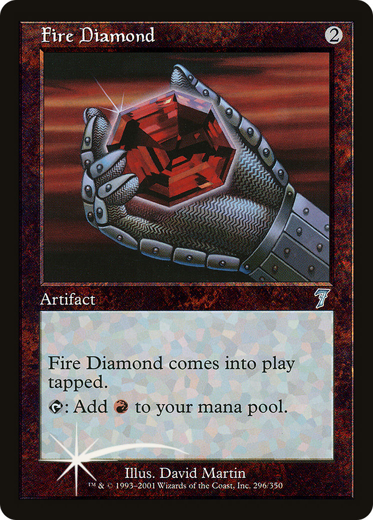 Fire Diamond (7ED-296★) - Seventh Edition Foil - Premium MTG Single from Wizards of the Coast - Just $16.85! Shop now at Game Crave Tournament Store