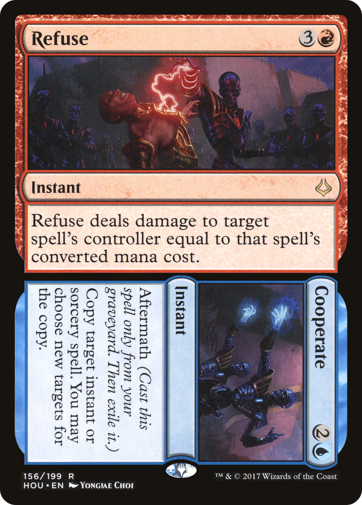 Refuse // Cooperate (HOU-156) - Hour of Devastation - Premium MTG Single from Wizards of the Coast - Just $0.08! Shop now at Game Crave Tournament Store