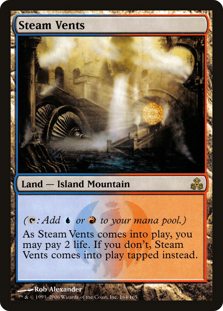 Steam Vents (GPT-164) - Guildpact - Premium MTG Single from Wizards of the Coast - Just $13.18! Shop now at Game Crave Tournament Store