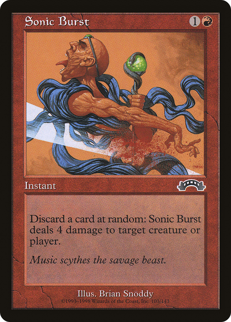Sonic Burst (EXO-103) - Exodus - Premium MTG Single from Wizards of the Coast - Just $0.25! Shop now at Game Crave Tournament Store