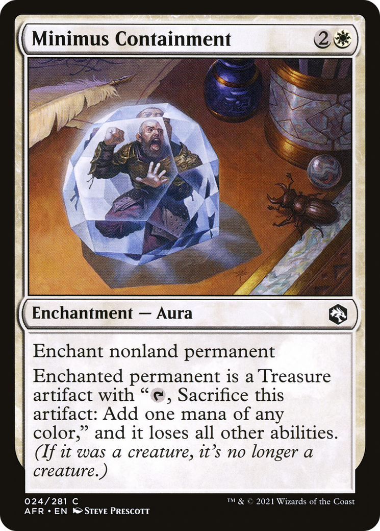 Minimus Containment (AFR-024) - Adventures in the Forgotten Realms Foil - Premium MTG Single from Wizards of the Coast - Just $0.08! Shop now at Game Crave Tournament Store