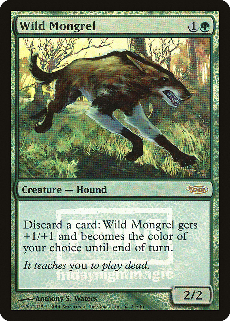 Wild Mongrel (F06-006) - Friday Night Magic 2006 Foil - Premium MTG Single from Wizards of the Coast - Just $0.67! Shop now at Game Crave Tournament Store