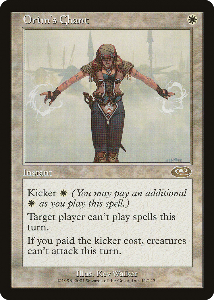 Orim's Chant (PLS-011) - Planeshift - Premium MTG Single from Wizards of the Coast - Just $14.09! Shop now at Game Crave Tournament Store