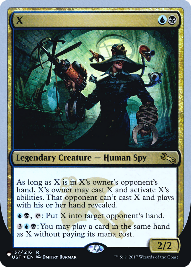 X (UPLIST-053) - The List (Unfinity Foil Edition) Foil - Premium MTG Single from Wizards of the Coast - Just $0.25! Shop now at Game Crave Tournament Store