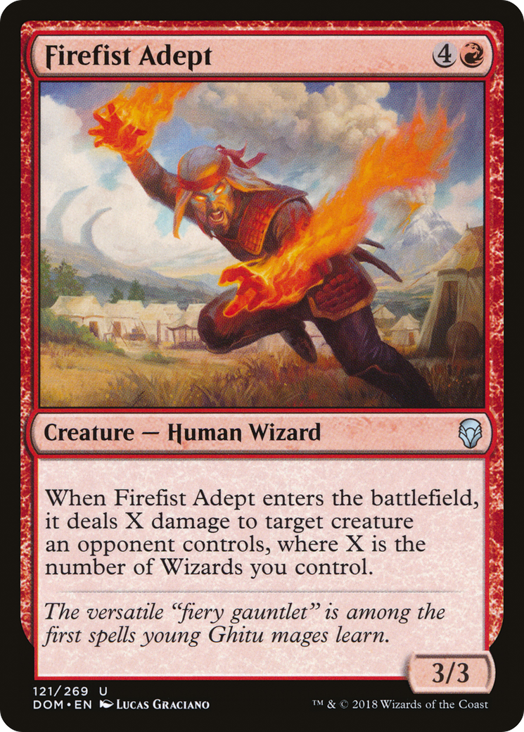 Firefist Adept (DOM-121) - Dominaria Foil - Premium MTG Single from Wizards of the Coast - Just $0.08! Shop now at Game Crave Tournament Store