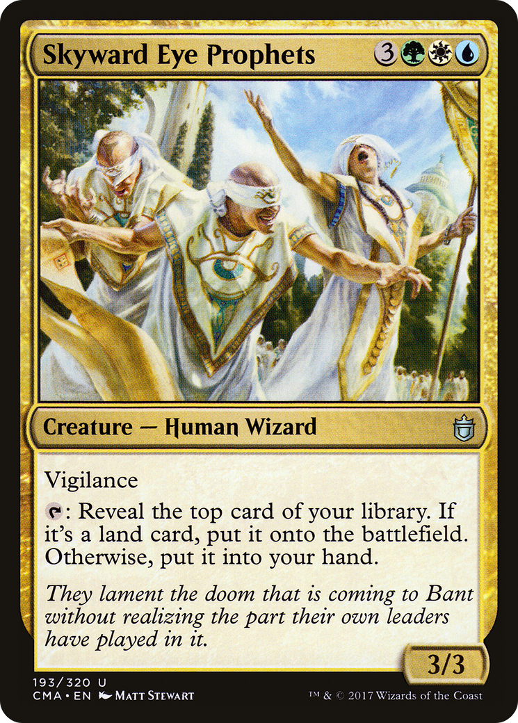 Skyward Eye Prophets (CMA-193) - Commander Anthology - Premium MTG Single from Wizards of the Coast - Just $0.25! Shop now at Game Crave Tournament Store