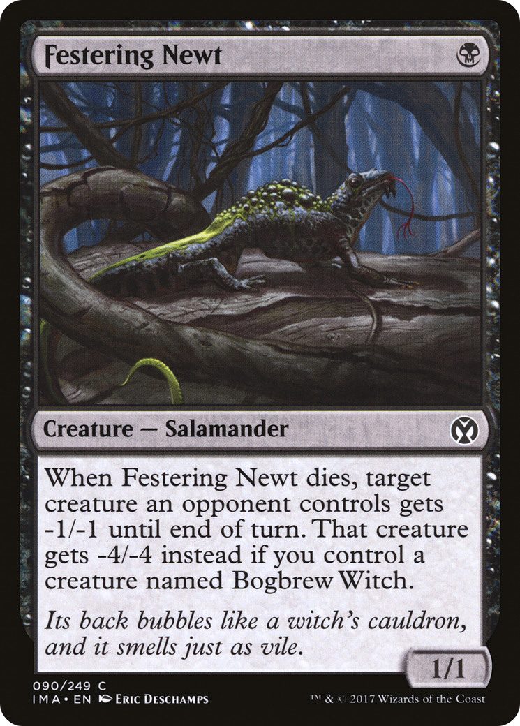 Festering Newt (IMA-090) - Iconic Masters Foil - Premium MTG Single from Wizards of the Coast - Just $0.08! Shop now at Game Crave Tournament Store