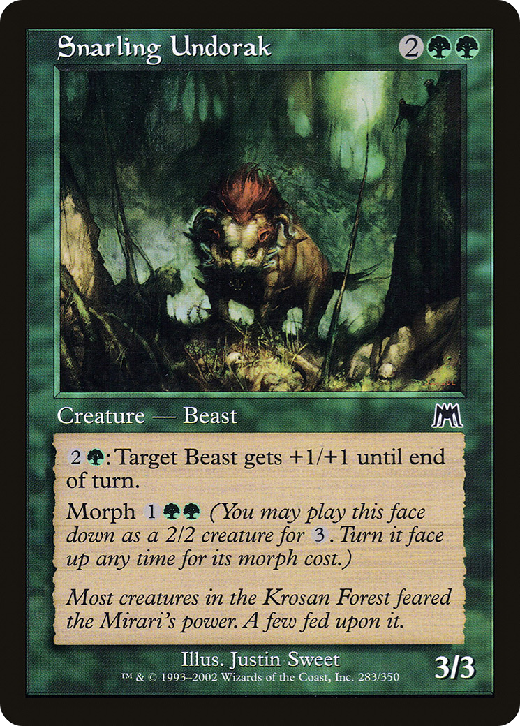 Snarling Undorak (ONS-283) - Onslaught Foil - Premium MTG Single from Wizards of the Coast - Just $0.08! Shop now at Game Crave Tournament Store
