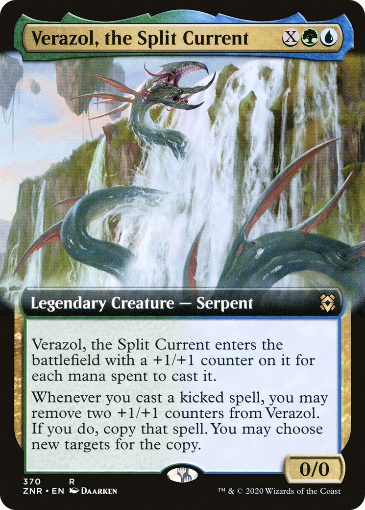 Verazol, the Split Current (ZNR-370) - Zendikar Rising: (Extended Art) Foil - Premium MTG Single from Wizards of the Coast - Just $0.08! Shop now at Game Crave Tournament Store